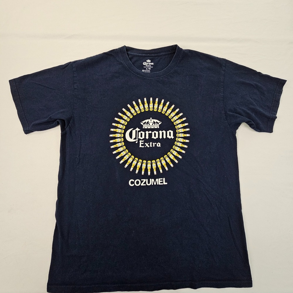 Corona Extra‎ Cozumel Blue Short Sleeve T-Shirt Men's L